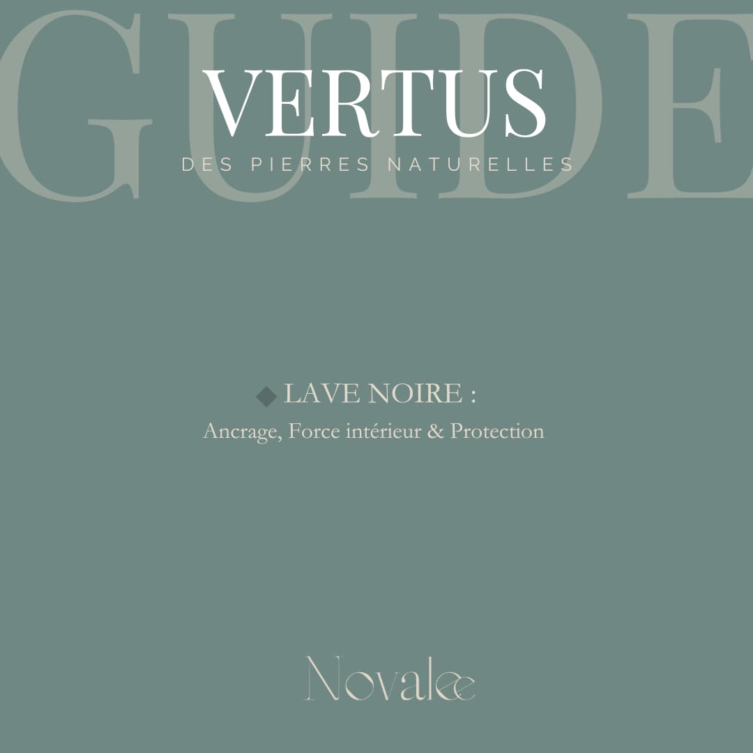 Guide des vertus du bracelet en lave noire et d'acier inoxydable sur mesure avec des perles rondes de 6 mm