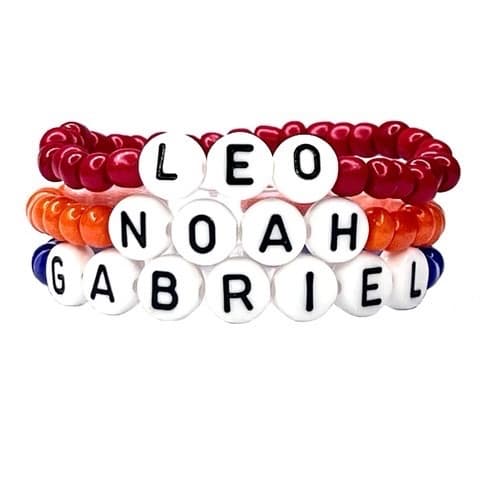 Collection bracelet garçon Robby en perles Tchèque de différentes couleurs conçu sur mesure avec des perles de 4 mm