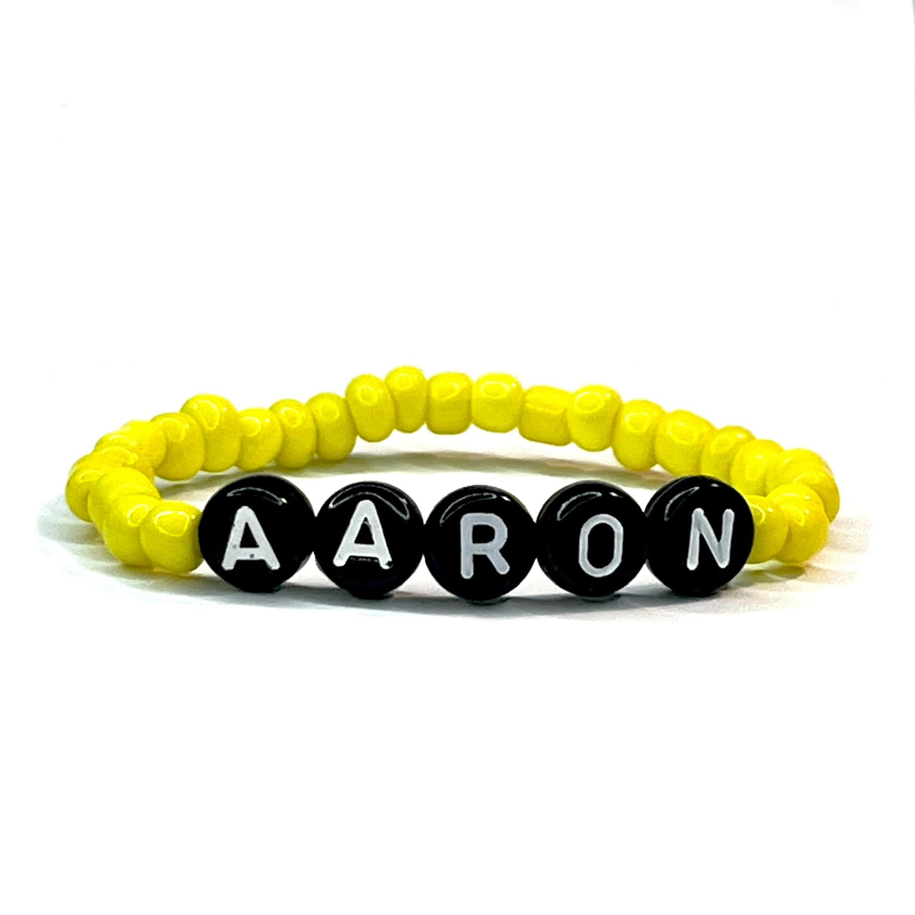 Bracelet garçon Robby en perles Tchèque soleil conçu sur mesure avec des perles de 4 mm