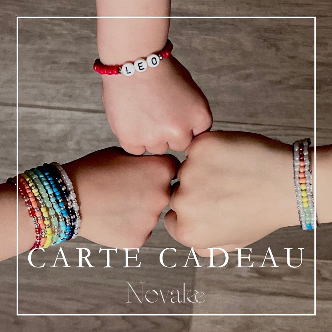 La Carte Cadeau Novalee Bijoux ! Créatrice de bijoux sur mesure pour homme, femme et enfants. Atelier situé à Aix en Provence