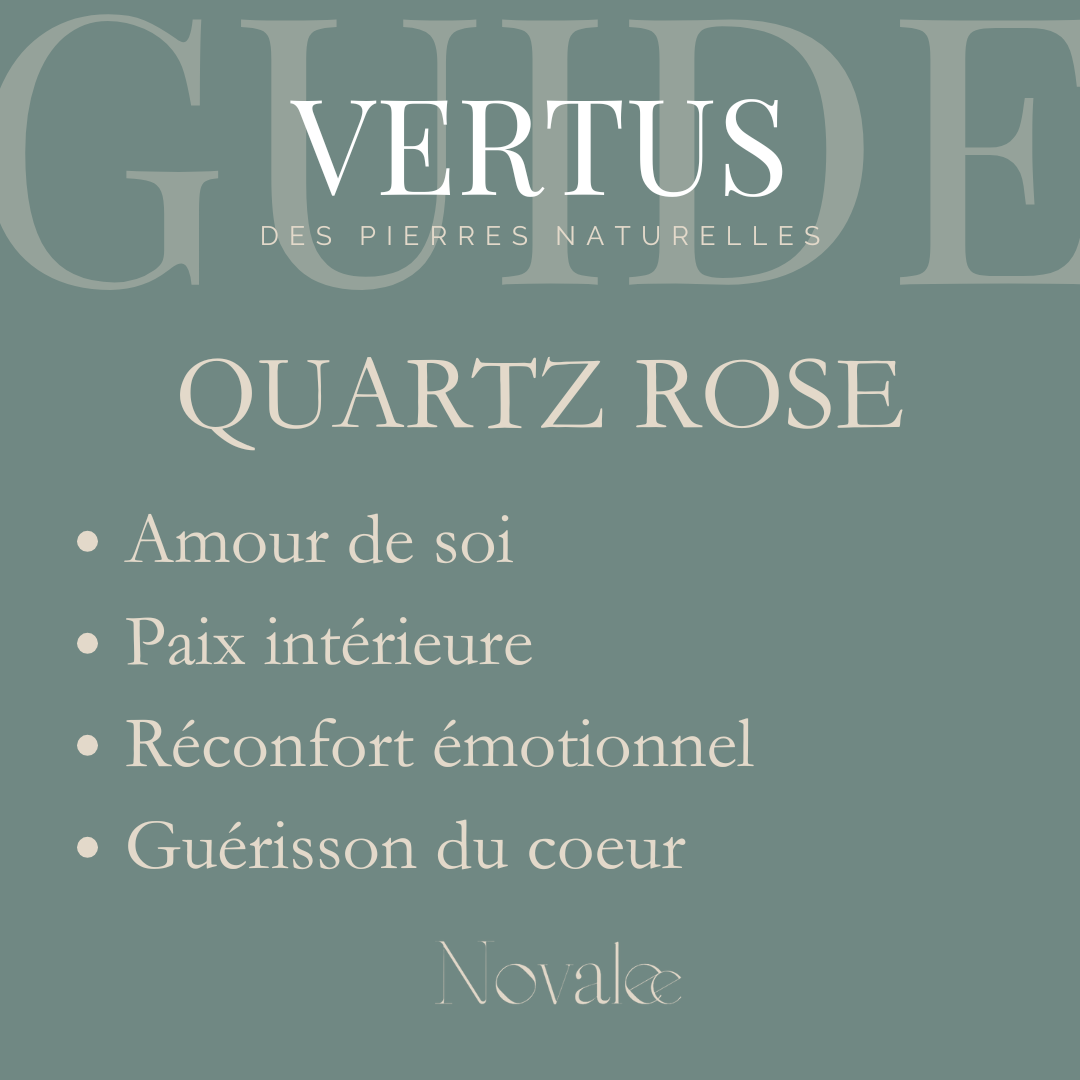 Guide des vertus du bracelet et accessoires en quartz rose et d'acier inoxydable sur mesure avec des perles rondes de 4 mm