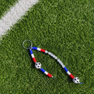 porte-clé football personnalisable, idéal pour les fans de foot. Personnalisez-le avec un prénom ou un message et affichez votre passion du ballon rond au quotidien
